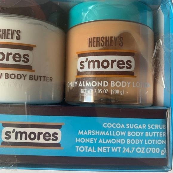 Hershey's S'mores Body Butter & Scrub Body Trio Set New - Picture 2 of 6